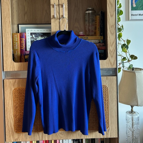 Lulu-B Royal Blue Turtleneck Sweater - Picture 1 of 5